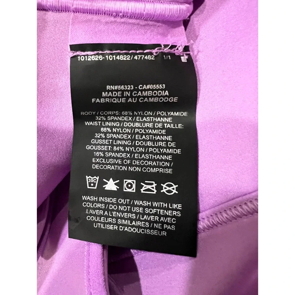 Nike Go Firm Leggings Womens XXL Purple High Waist Pockets Activewear Gym - Picture 4 of 6